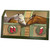 Brown and White Horses Touching Noses in Stable 3D Pop Out Christmas Card