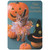 Kitten Wearing Halloween Collar and Pumpkins Juvenile Halloween Card for Young Granddaughter: Happy Halloween, Granddaughter