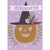 Pumpkin with Heart Shaped Eyes, Stars on Purple Halloween Card for Pre-Teen Granddaughter: Granddaughter