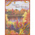 Large Orange Foil Swirls Over Watercolor Lake and Colorful Trees Thanksgiving Card for Great-Grandson: Thinking of You, Great-Grandson