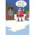 Reindeer Reading Newspaper in Outhouse: Hurry Up, We're Late Humorous / Funny Christmas Card: Would you hurry up, we're late!