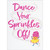 Dancing Cupcake A-Press Funny / Humorous Feminine Birthday Card for Her / Woman