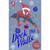 Spiderman Swinging from Light String: Deck the Walls Juvenile Christmas Card with Stickers: Deck The Walls - Look inside for some Awesome stickers!
