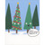 Wow, You're Really Spruced Up: Smiley Faced Evergreen Trees Package of 8 Cute Christmas Cards: Wow! You're really spruced up!