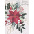 Season's Greetings: Large Poinsettia, Holly and Gold Foil Swirls Box of 15 Christmas Cards: Season's Greetings