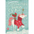 Proud Unicorn Wearing Red Sweater on Light Blue Christmas Card for Granddaughter: Granddaughter, wishing you a magical holiday season