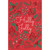 Holly Jolly: Mistletoe and Red Foil Holly Berries on Red Background Christmas Card: Holly Jolly