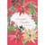 Poinsettia and Pine Wreath Border on Red Background Christmas Card for Daughter: To a Beautiful Daughter on Christmas