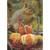 Squirrel Next to Cornicopia of Gourds and Pumpkins Photo Thanksgiving Card