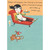 Woman Lounging on Chaise with Pumpkin Pie Slice Funny / Humorous Thanksgiving Card for Her: Theres nothing better than relaxing on the couch after a Thanksgiving dinner with a piece of pumpkin pie…