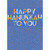 Orange, Blue, White and Green Letters on Polka Dot Covered Blue Background Hanukkah Card: Happy Hanukkah To You