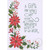 Two Red Full Blooming Poinsettias on White Background Gift Card Holder Christmas Card: A Gift for You - It s the most wonderful time of the year