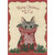 Gray Cat's Face Peeking Out of Kitty Holiday Sweater Christmas Card from the Cat: Merry Christmas from the Cat