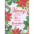 December to Remember: Poinsettias, Holly and Greenery Border Christmas Card for Honey: Honey, Let's Make This a December to Remember