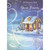 Snowy Wind Swirling Around Warmly Lit Small Wood Cabin, Silver Foil and Gems 3D Hand Decorated Christmas Card for Parents: A Christmas Wish for Great Parents