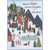 Sparkling Snow Covered Hillside Town, Mountains and Ice Skating Pond Christmas Card for Mother from Daughter: With Love, Mother, from Your Daughter at Christmas