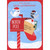 Two Chickadees Perched on Red North Pole Mailbox Stuffed with Letters Juvenile Christmas Card for Great-Grandparents: Just For You, Great-Grandparents - North Pole