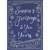 Silver Foil Swirls and Border and White Snowflakes on Dark Blue Background Formal Season's Greetings / Holiday Card: Season's Greetings to You and Yours
