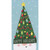 Tall Decorated Christmas Tree Hat on Light Blue Money Holder / Gift Card Holder Christmas Card: Happy Holidays