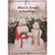 Family of Four Snowmen with Scarves in Front of Hedge Christmas Card for Relative: When it comes to families…