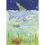 Shark with Decorated Tree on Top Fin Funny / Humorous Christmas Card