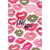 Repeating Pink, Red and Gold Lips on White Background Valentine's Day Card for Husband: love you