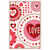 Love: Mod Style Repeating Patterns of Hearts and Circles Valentine's Day Card: Love - Love - Love