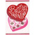 Red Foil Candy Box Lid and Pink Heart Shaped Candy Box Valentine's Day Card: Be My Valentine?