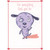 For Everything That You Do Purple Dog Valentine's Day Card from Dog: For everything that you do