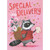 Raccoon in Striped Shirt Holding Envelope: Special Delivery Valentine's Day Card for Girl: Special Delivery