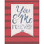 You and Me Forever Banner Over Horizontal Red Stripes Valentine's Day Card for Husband: You and Me Forever