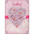 Sweetheart: 3D Die Cut Heart with Vines and Gems Over Bright Pink Ribbon and Feathers Hand Decorated Valentine's Day Card: Sweetheart