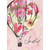 Large Floral Die Cut 3D Balloon, Gold Sequins and Brown String Feminine Hand Decorated Valentine's Day Card for Sweetheart: Sweetheart