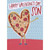 Heart Shaped Pizza with Outstretched Arms on Blue Polka Dots Juvenile Valentine's Day Card for Son: Happy Valentine's Day, Son