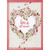 Love is All Around Us: Red Gems, Red Foil Leaves and Stems in Heart Shape 3D Hand Decorated Valentine's Day Card: Love is all around…