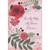 My Wife, My Forever Valentine: 3D Die Cut Red Flower, Red Sequins, Foil Stems and Green Leaves on Pink Hand Decorated Valentine's Day Card: For My Wife, My Forever Valentine