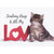 Sending Hugs and All My Love Kitten Photo Cute Cat Valentine's Day Card: Sending Hugs and All My Love