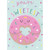 You're The Sweetest: Pink Frosted Donut with Smiley Face and Heart Shaped Hole Valentine's Day Card for Girl: You're the sweetest