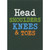 Head, Shoulders, Knees and Toes: Embossed Letters and Waves Funny / Humorous Birthday Card: Head Shoulders Knees and Toes