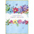 Colorful Garden of Happy Wishes: Vibrant Flowers on Light Blue Birthday Card: A Colorful Garden of HAPPY WISHES