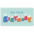 Sparkling Birthday Letter Candles on Light Blue Money Holder / Gift Card Holder Birthday Card: On your Birthday