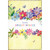 Sending Bright Wishes: Two Horizontal Rows of Colorful Flowers on Yellow Get Well Card: Sending Bright Wishes