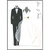 Mr. and Mrs. 3D Die Cut Black Tuxedo and 3D Wedding Dress with Gem Hand Decorated Wedding Congratulations Card: Mr. and Mrs.
