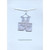 Blue and White 3D Striped Short Overalls on Clothesline Hand Decorated New Baby Congratulations Card for Boy: Congratulations