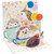 Cute Hedgehogs with Balloons and Inside Mugs 3-Inch 3D Mini Pop-Up Birthday Card