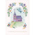 Blue Dove Over Intricate Colorful Spring Church on Grassy Hill Confirmation Congratulations Card: Confirmation Blessings