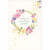 Simple Watercolor Floral Wreath with Floating Gold Foil Triangles Easter Card: wishing you A BEAUTIFUL EASTER
