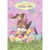 Brown Bunny Painting Yellow Egg with Pink Paint and Sitting in Grass Juvenile Easter Card for Girl: To the Sweetest Little Girl