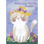 What a Perfect Day: Cat Wearing Floral Yellow Hat Juvenile Easter Card for Young Daughter: What a purr-fect day, Daughter…