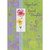 Watercolor Flowers in Rectangular Frame on Purple and Green Floral Background Easter Card for Daughter: Happy Easter to a Special Daughter